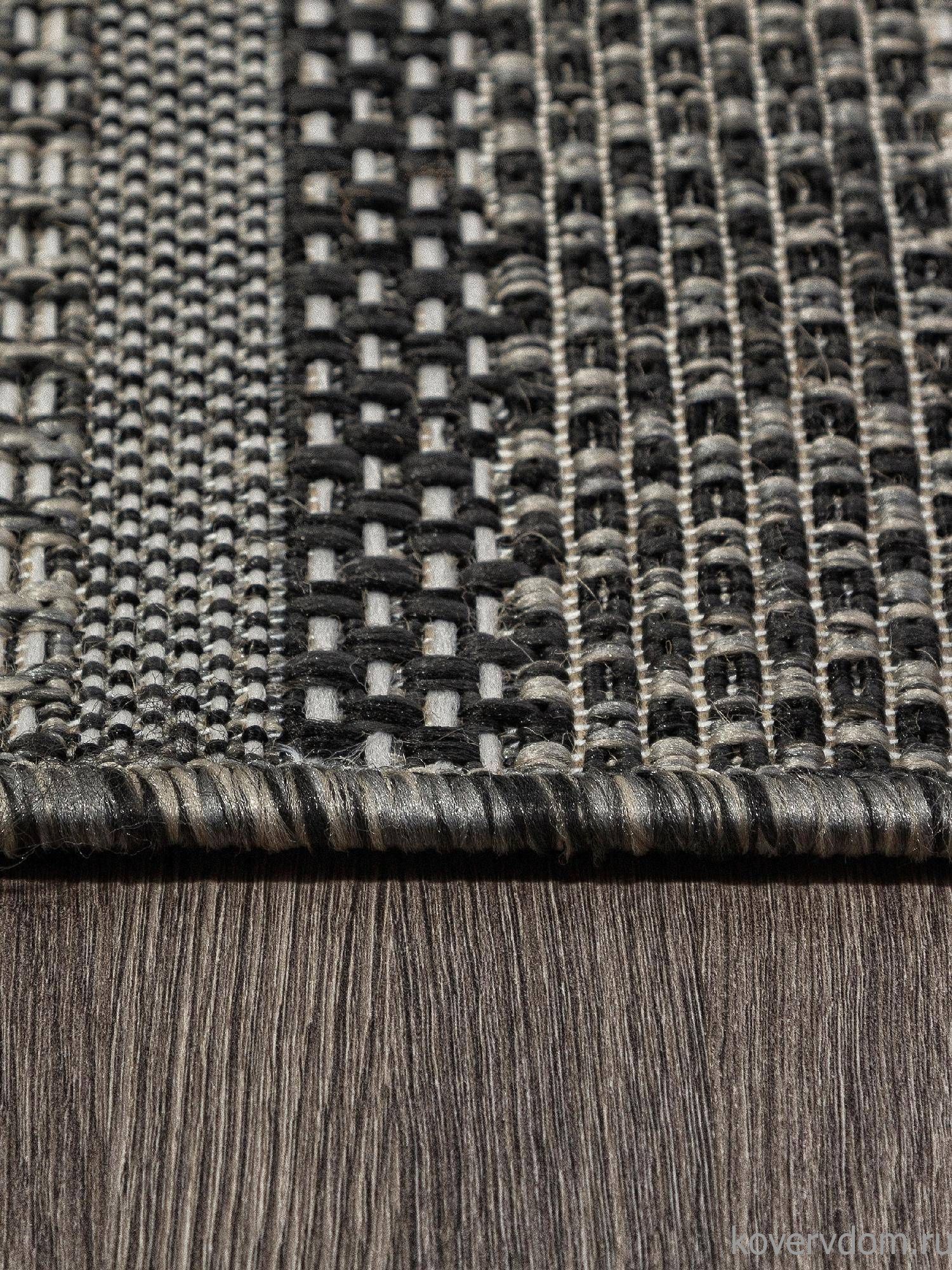 Ковер-циновка KAIR-A S139 BLACK-GRAY Овал