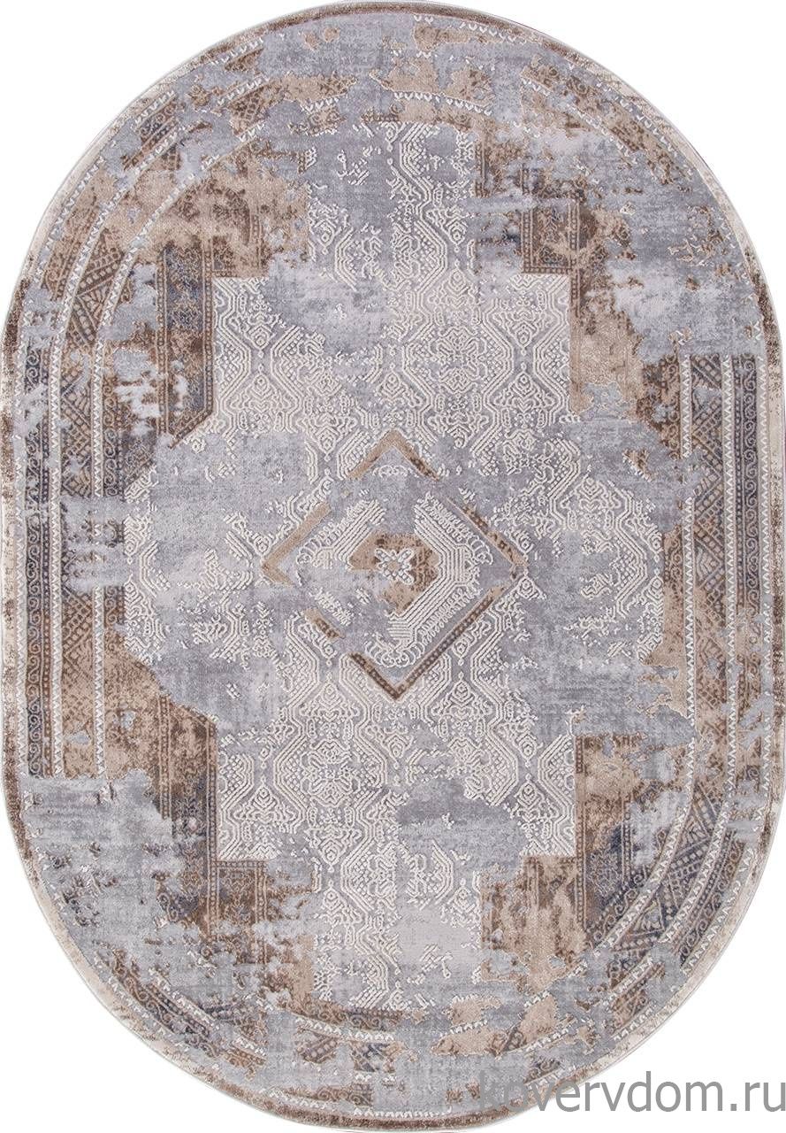 Ковер TOKIO 17495A GREY / BEIGE Овал