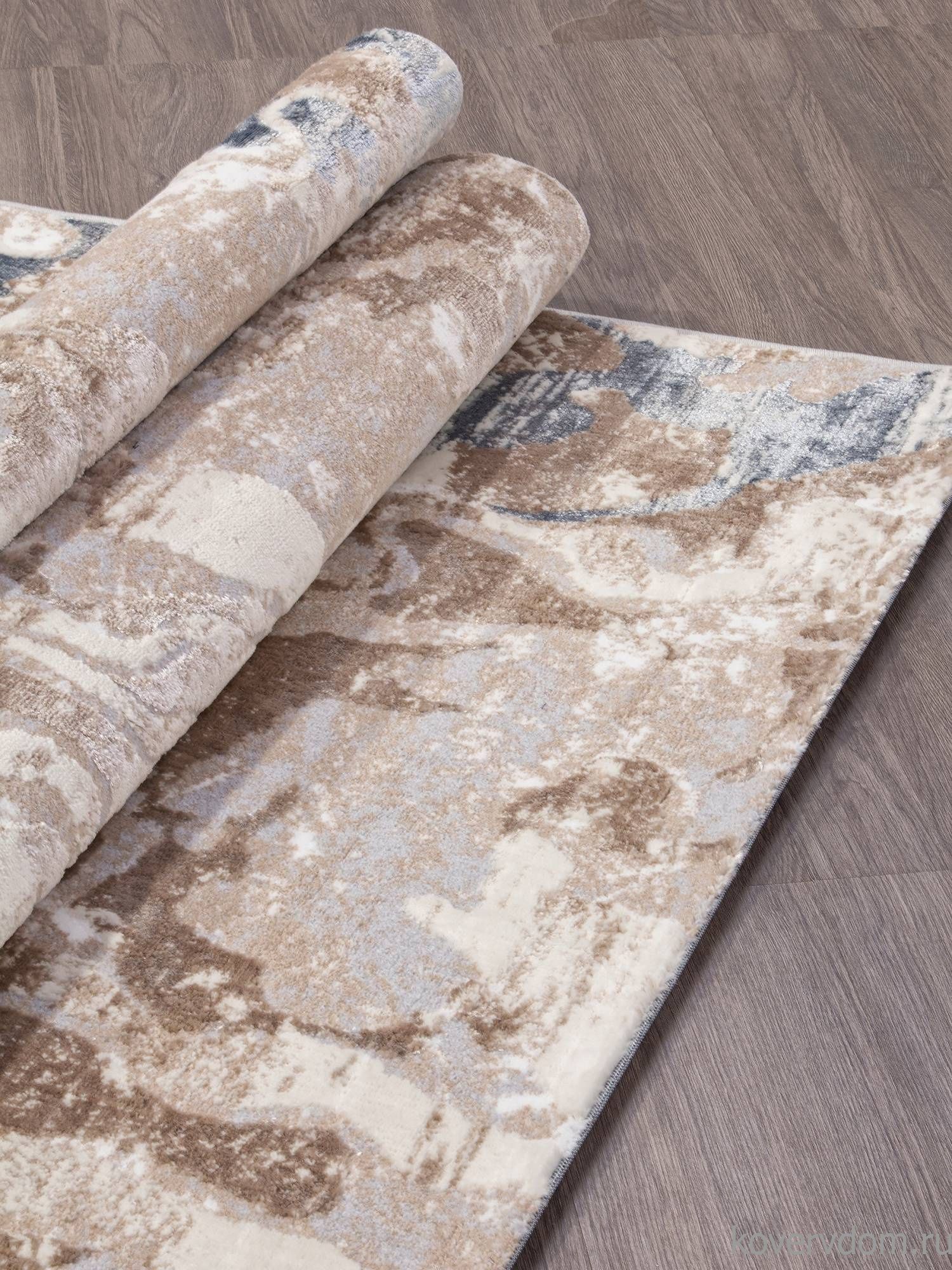 Ковер PERU D070B CREAM SHIRINK / BLUE FDY