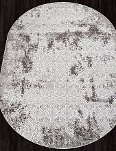 Овальный ковер SILVER-A F392 GRAY Овал