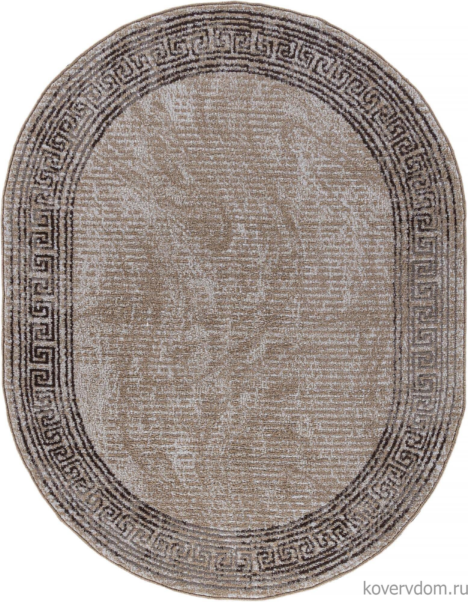 Ковер PRAGA 06022A TOZ GRI / BROWN Овал