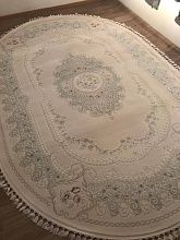 Ковер HUNKAR 7926 BEYAZ / BEYAZ Овал