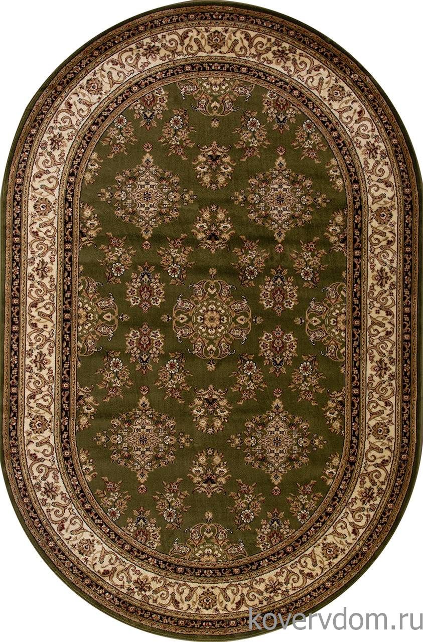 Ковер OLYMPOS d064 GREEN Овал
