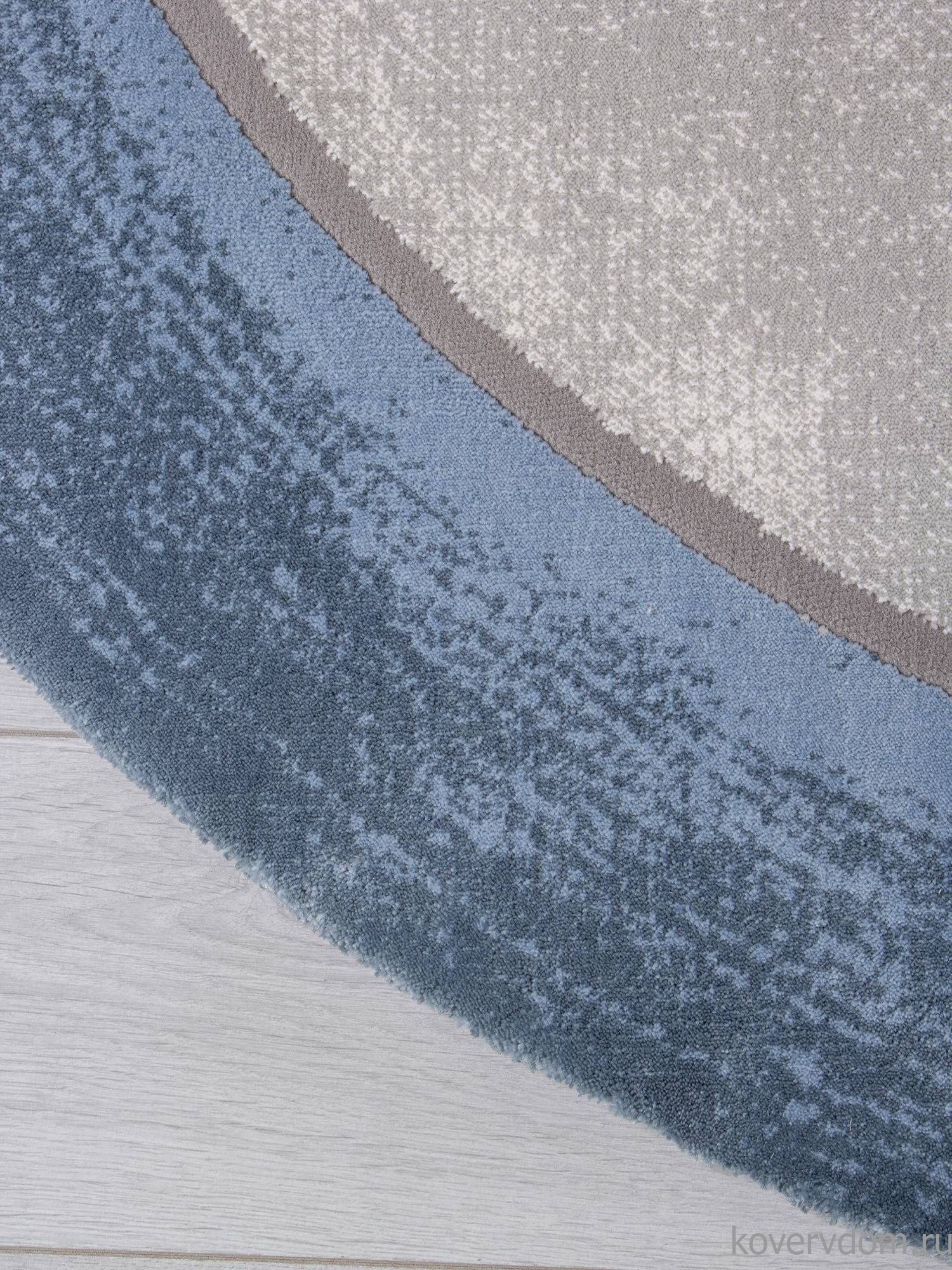 Ковер SAFIR 00836T GREY / BLUE Круг