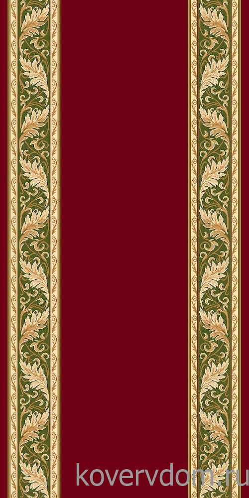 Ковровая Дорожка OLYMPOS D040 RED-GREEN