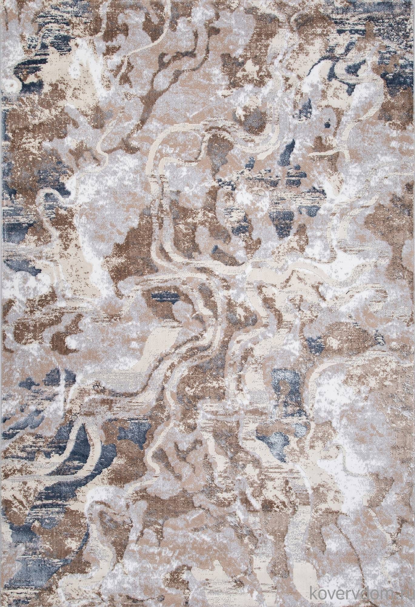 Ковер PERU D070A CREAM SHIRINK / BLUE FDY