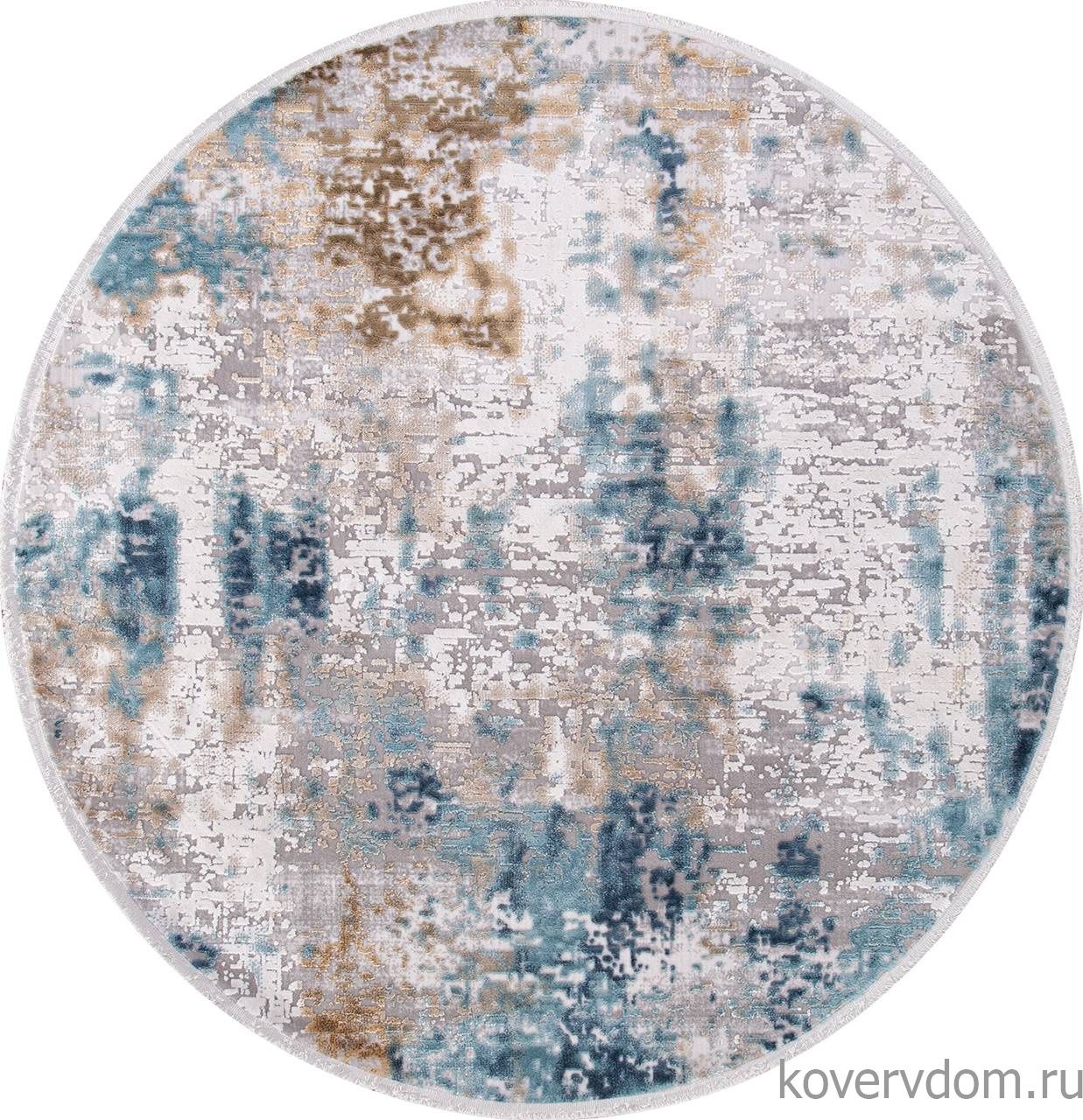 Ковер ALLURES 12004 CREAM / BLUE Круг