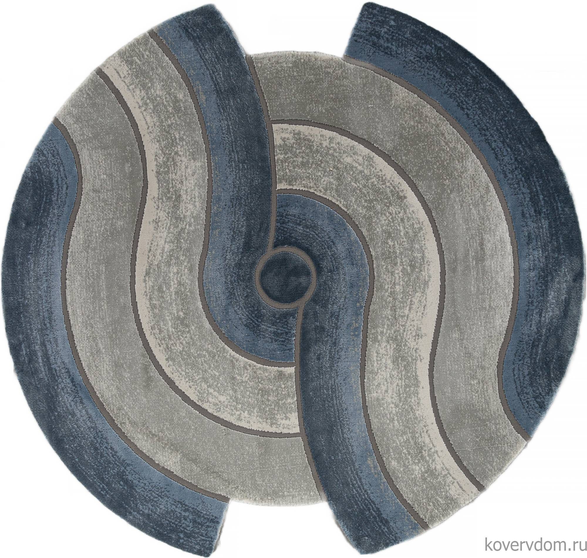 Ковер SAFIR 00836T GREY / BLUE Круг