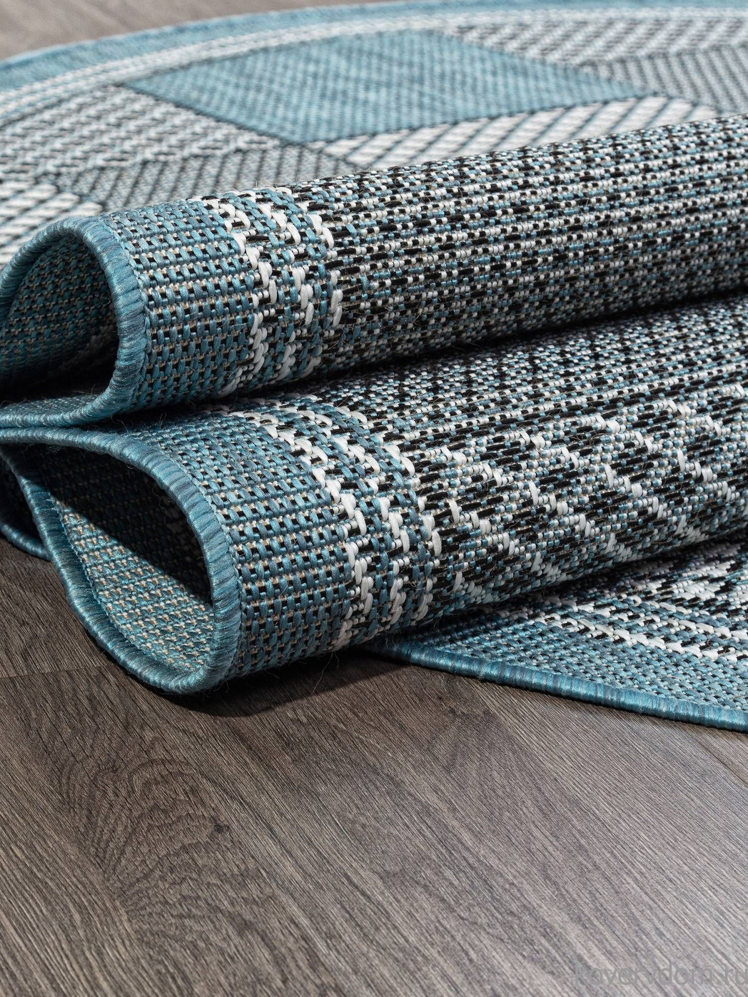 Ковер-циновка KAIR S148 BLUE Овал