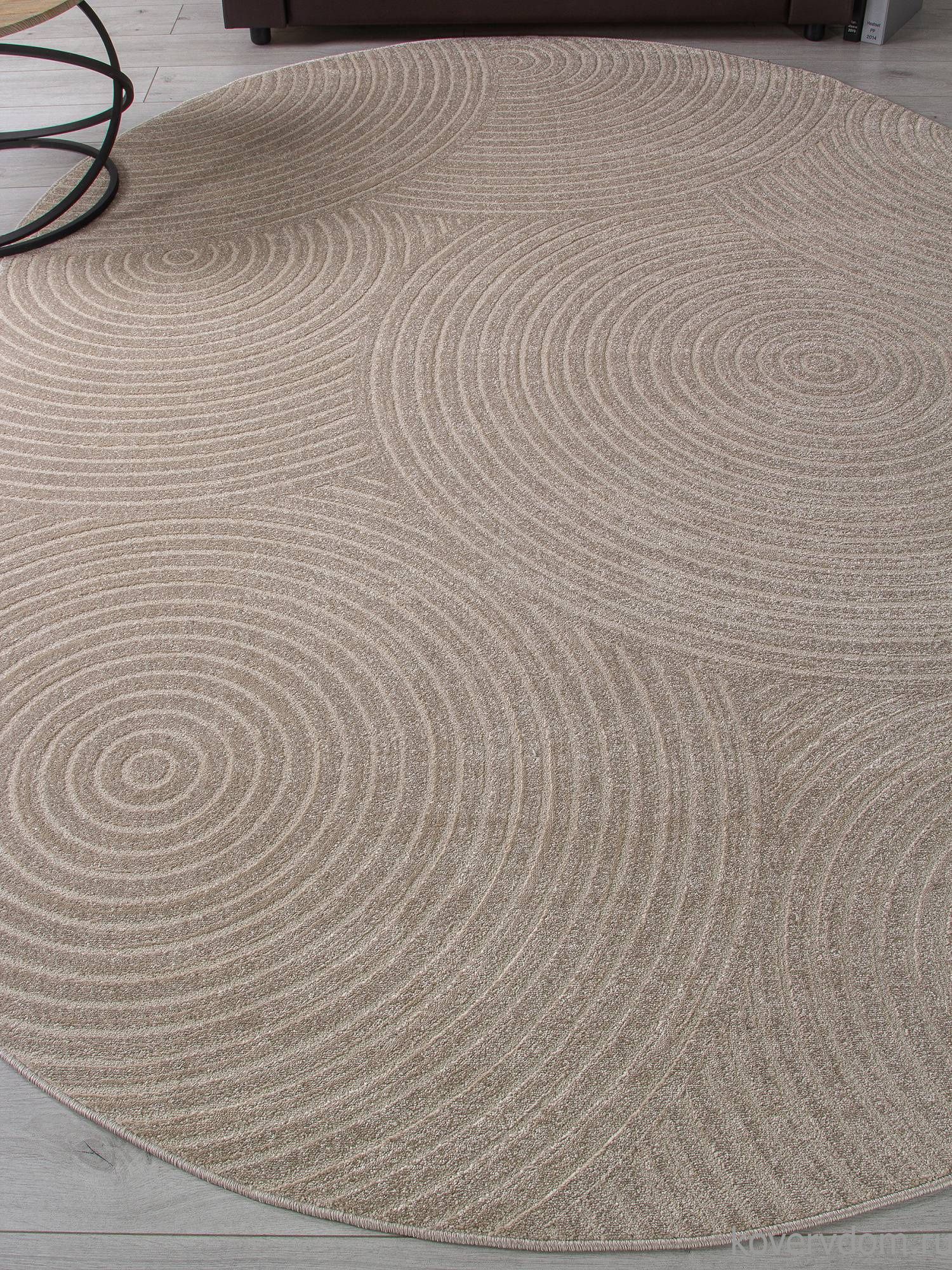 Ковер DIOS F410 LIGHT BEIGE Овал