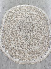 Овальный ковер из Турции MOSSO 27239A CREAM / NAVY Овал
