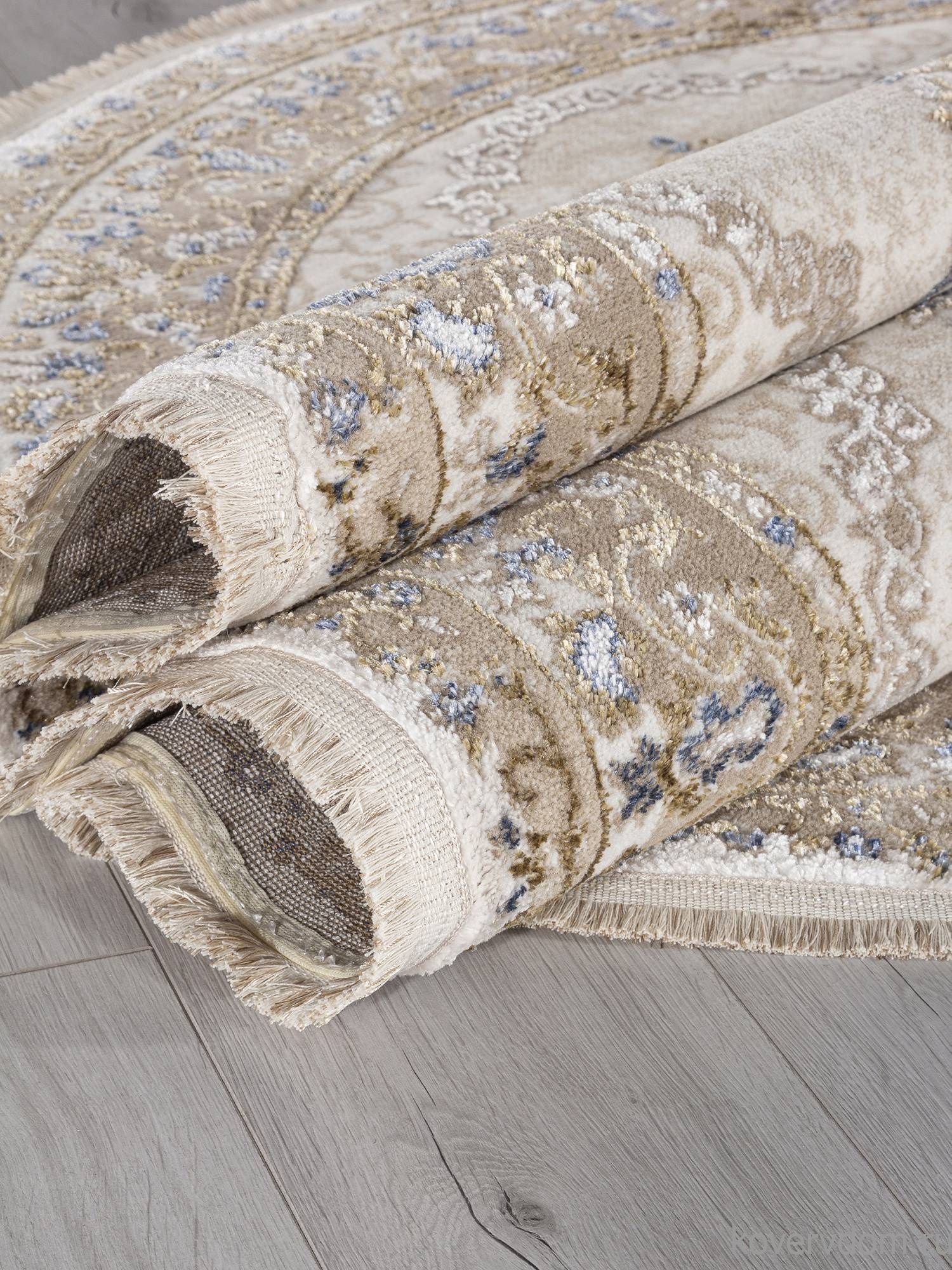 Ковер MOSSO 27226A BEIGE / BLUE Овал Ковер MOSSO 27226A BEIGE / BLUE Овал