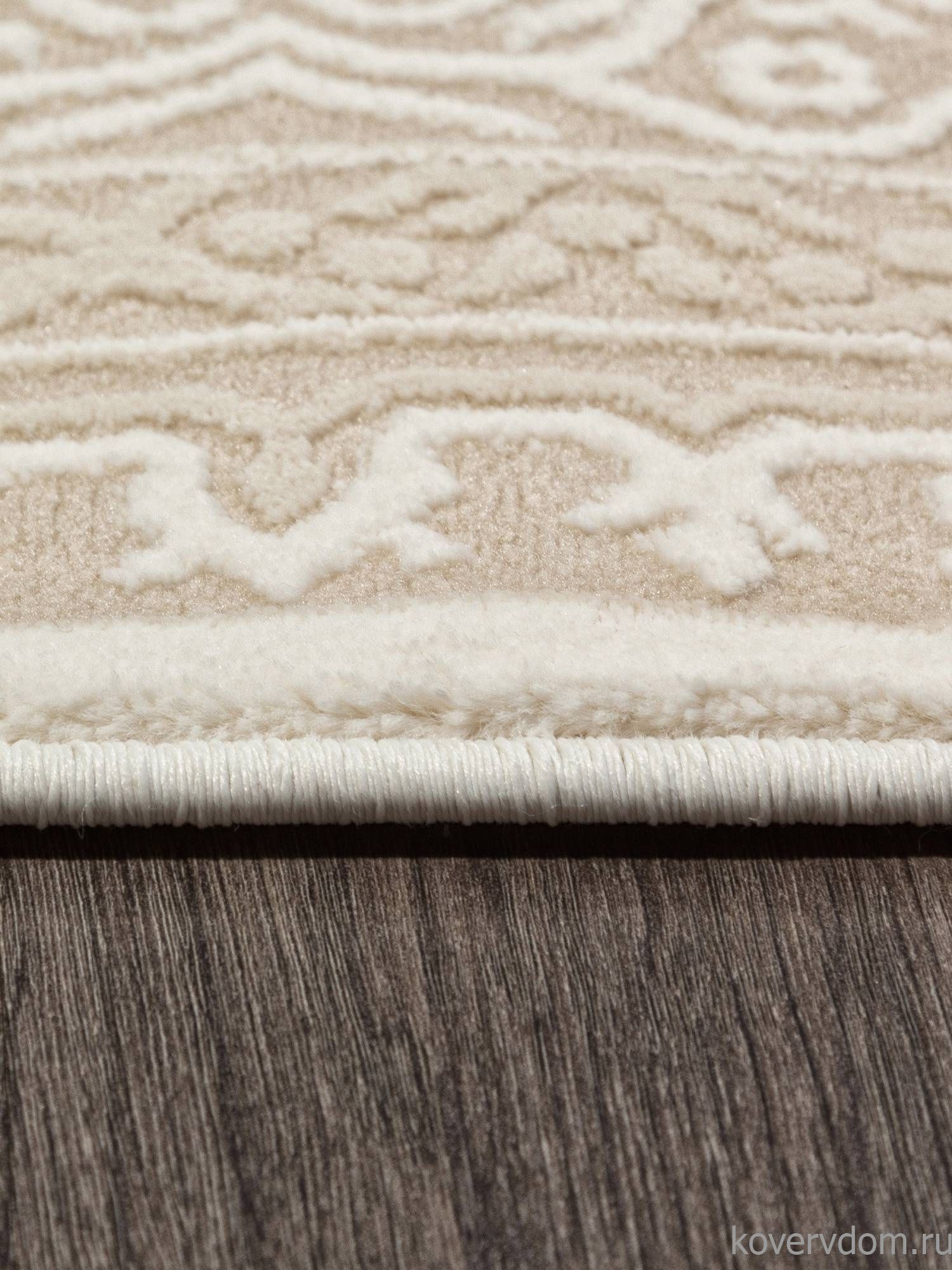 Ковер SIESTA M029A WHITE / LIGHT BEIGE Овал Ковер SIESTA M029A WHITE / LIGHT BEIGE Овал
