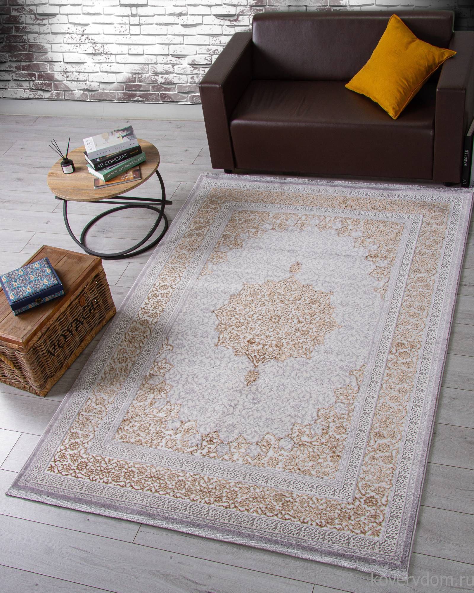 Ковер HALIF F584 GRAY-GREEN