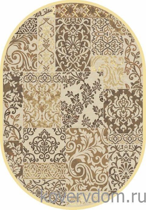 Рельефный ковер из вискозы GENOVA GOLD 38009 6262 60 ОВАЛ